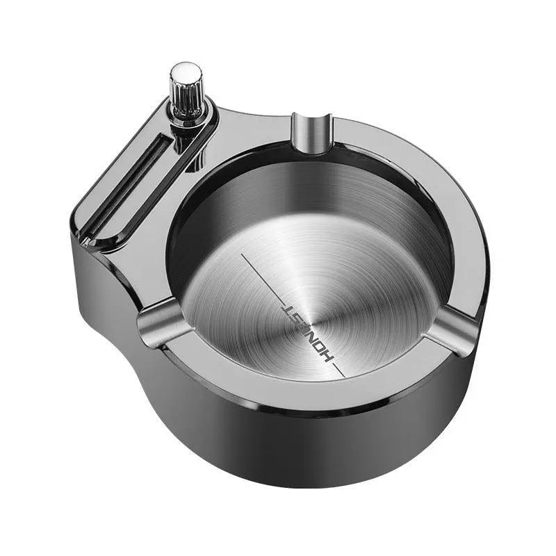 Cigarette Ashtray With Match Lighter-4